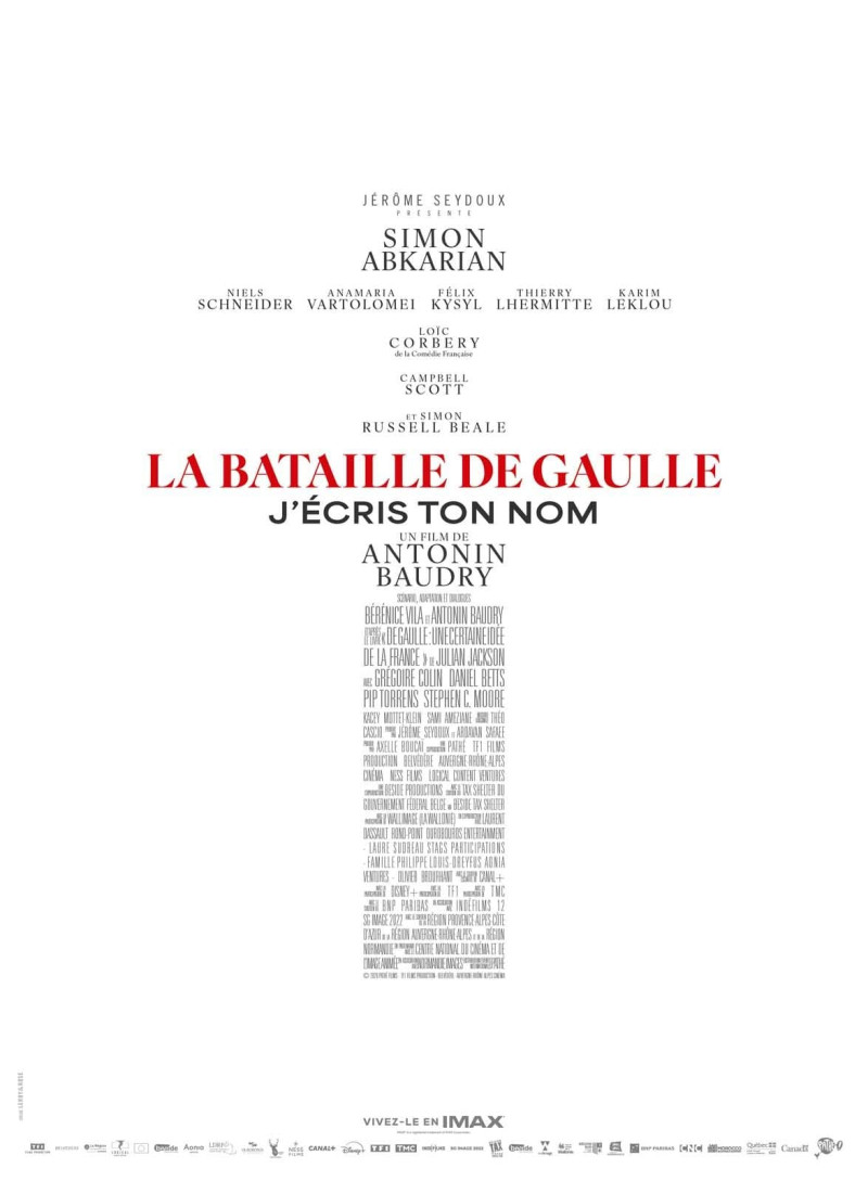 Affiche du film &laquo; La Bataille de Gaulle – Partie 2 : J&rsquo;écris ton nom &raquo;