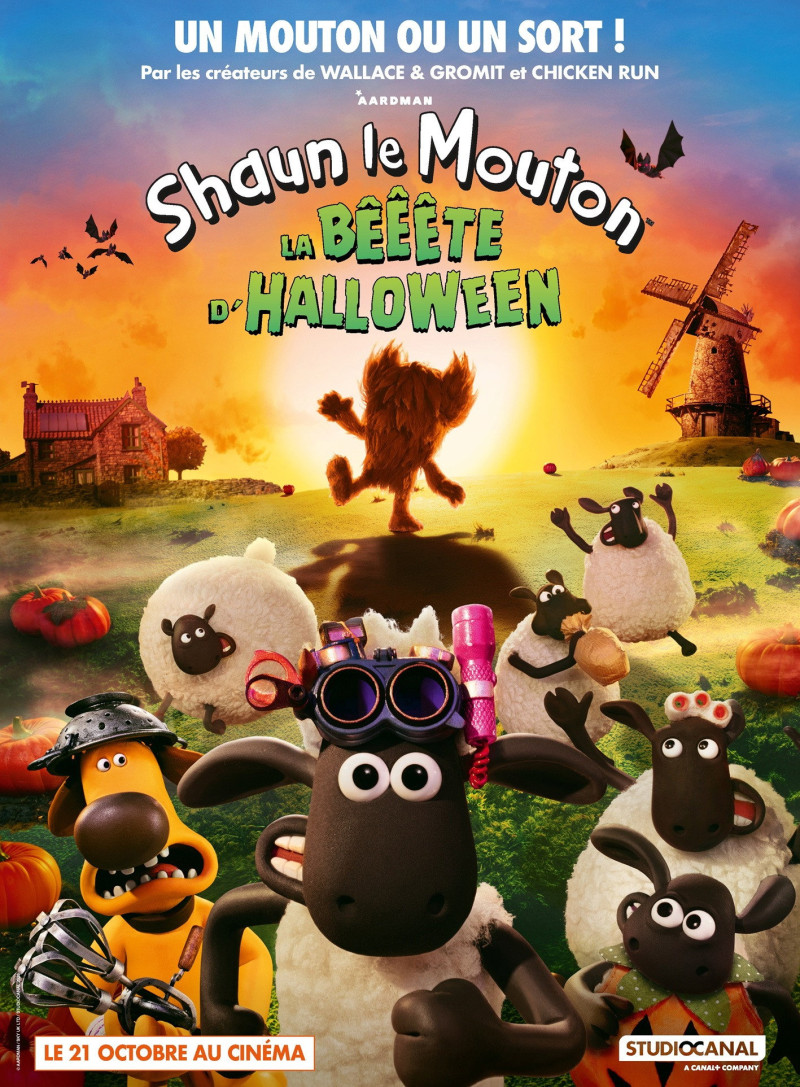 Affiche du film &laquo; Shaun le Mouton : La Bêêête d&rsquo;Halloween &raquo;